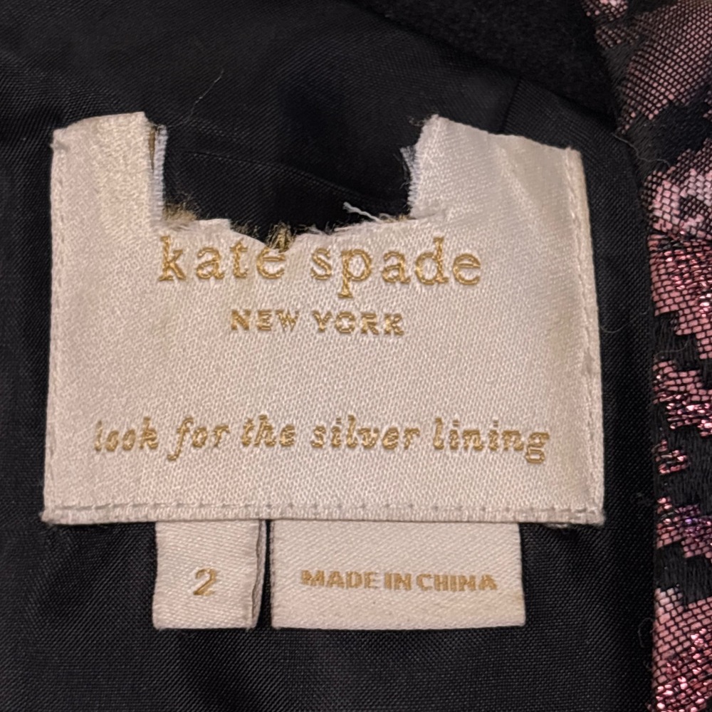 KATE SPADE Tapestry Jacquard Mini Dress Multi Women Size 2 Sleeveless Formal‎ - Picture 3 of 10